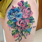 Tattoos - WATERCOLOR ROSES - 100930